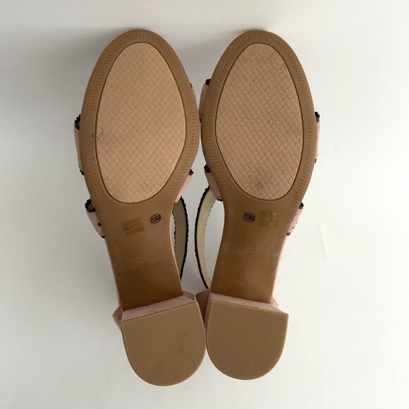 New CL by Chinese Laundry Perforated Open-toe Sandals Pink 10 - Picture 9 of 11